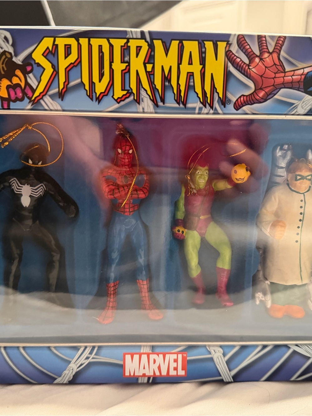 Marvel Spider-Man Christmas Ornament 4 Piece Set Green Goblin Dr Ock Spider-Man